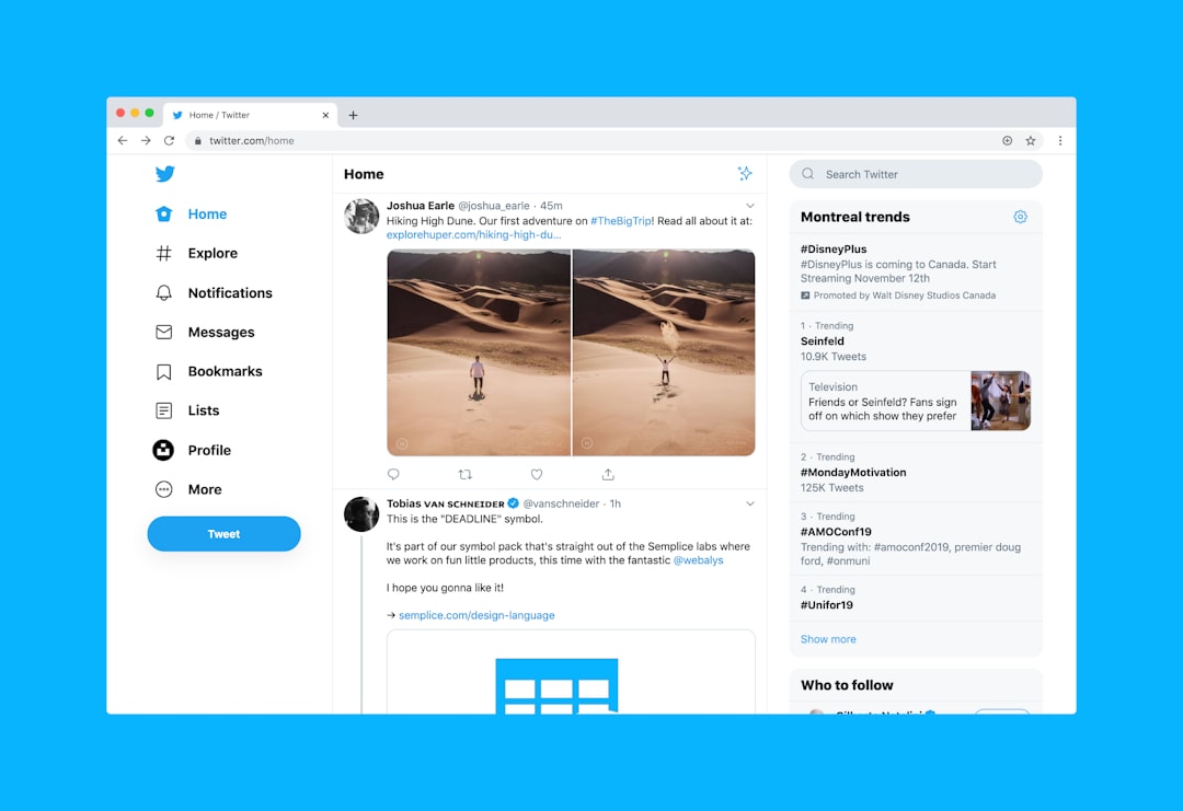 Twitter for desktop by Games Like Twitter website on desktop